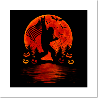 Bigfoot Halloween Posters and Art